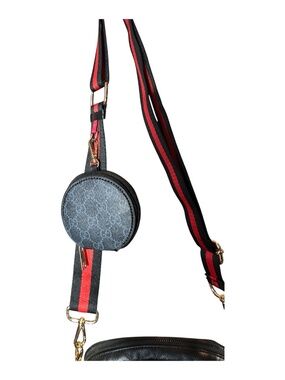 Unbranded Black & Red Replacement Strap w/ Unbranded Coin Case